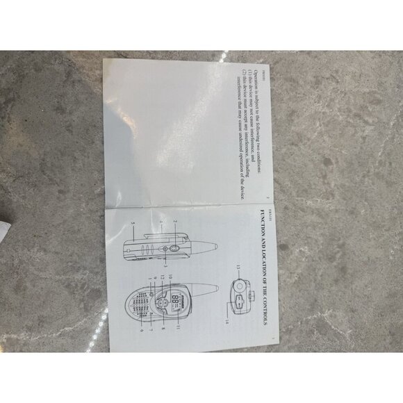 Silvania Two-way radios FRS104 with manual. Pre-owned. - Picture 4 of 6